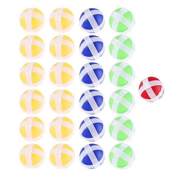 25 st Stickiga Darttavlor Boll Fästband Boll Dart Spel Tillbehör för Vuxna Tonåringar och Barn
