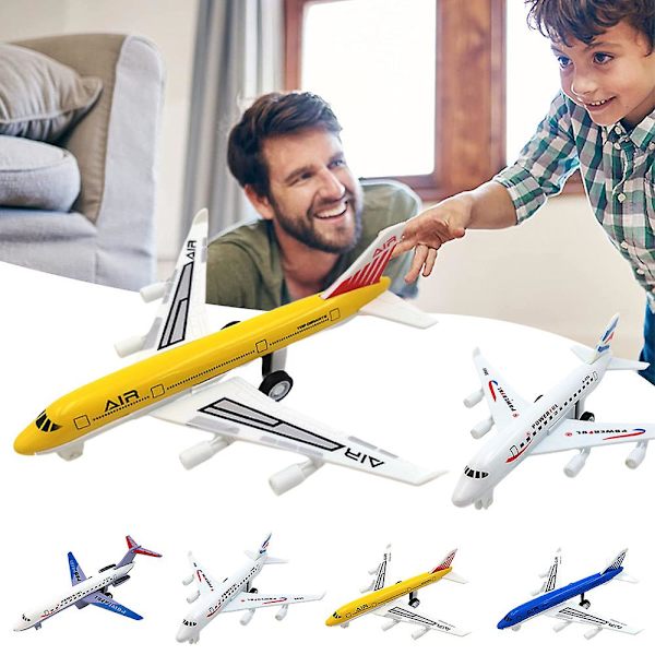 1/4 st Flygplansmodeller Leksaker Dra tillbaka och släpp Flygplansleksaker för barn Leksaker Presenter