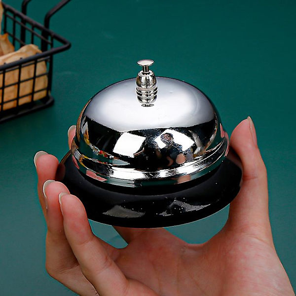 Receptionsklocka silver