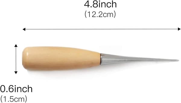Læderhåndværkssæt med vokset tråd, synåle, DIY læderhåndværk