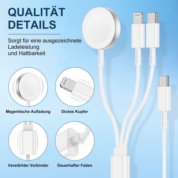 Apple Watch-lader 2m 20W med USB-C-kabel