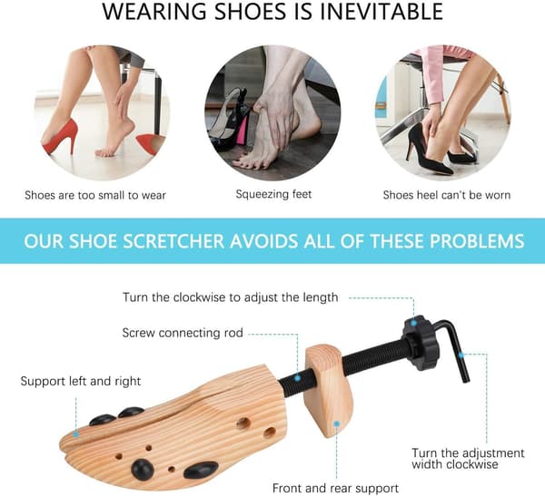 Justerbar skoblok til mænd og kvinder, størrelse M[C] Size 39-41