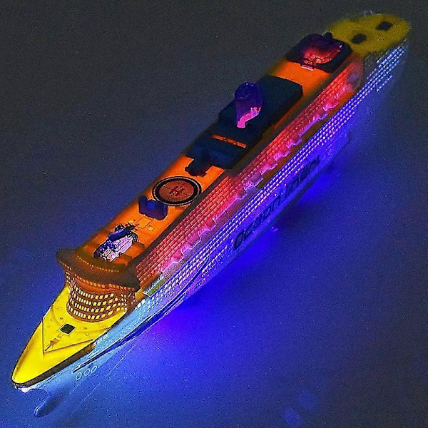 Elektrisk Oceanliner Kryssningsfartyg Leksak Blinkande Musikalisk Barn Pedagogisk Modell