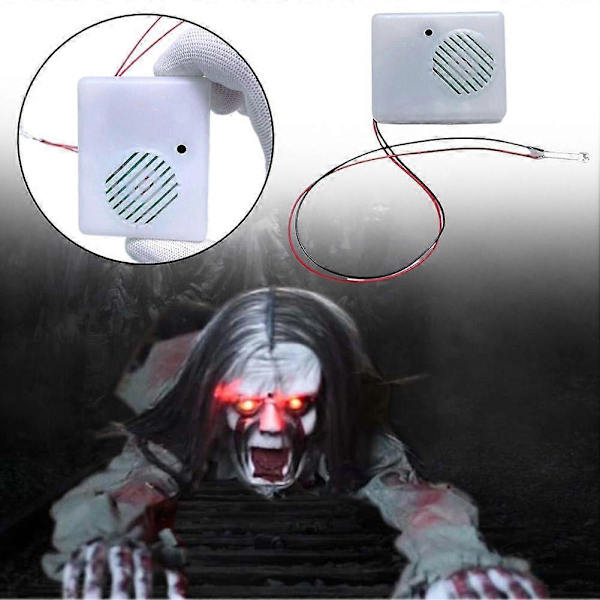 Halloween Skräck Ljudhögtalare Spöklik Läskig Rekvisita Ljudsensor Högtalare