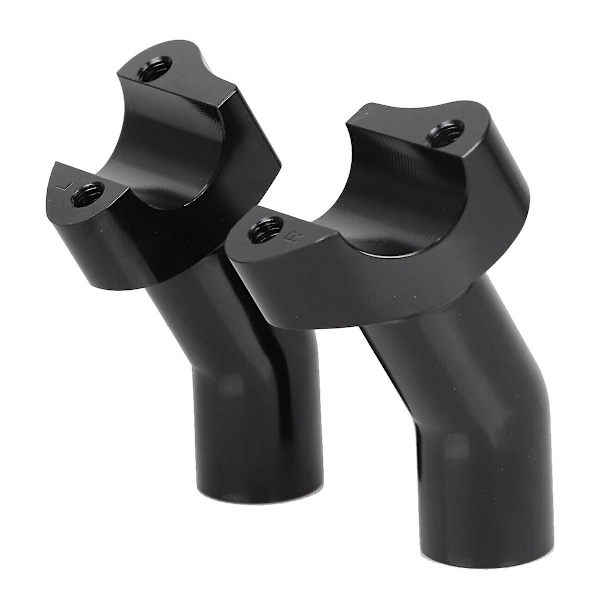 Black 3.5Inch Tall Pullback Handlebar Risers for Softail Dyna Touring Pullback Aluminum Straight