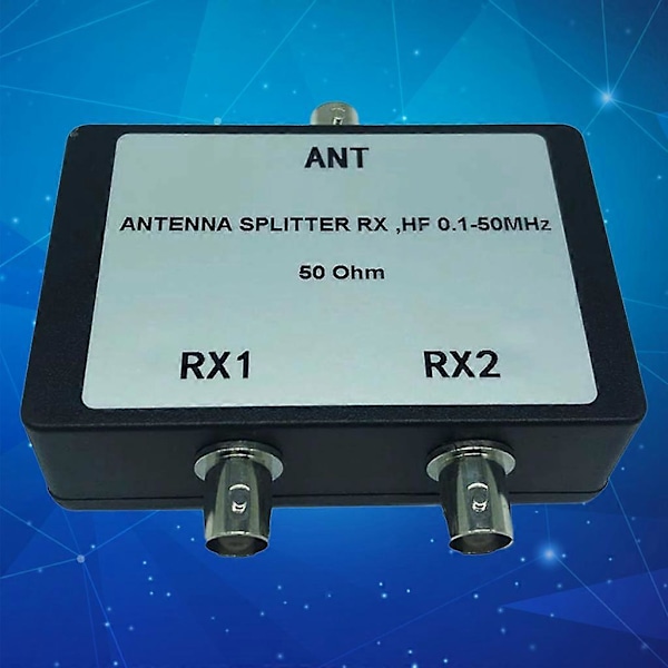 Bærbar Antennesplitter RX HF 0,1-50 MHz 50 Ohm BNC-kontakter Koaksialt Signal for TV-Satellitt