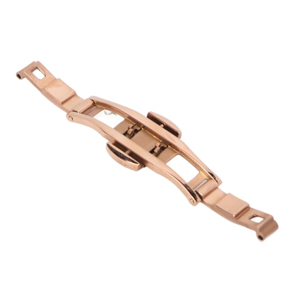 Fjärilslås i Roséguld Legering Keramisk Wolfram Stål 5 X 15 Klocka Deployment Spänne för Ersättning[C]