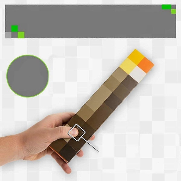 Minecraft Zak Designs Facklaformad Vattenflaska med Skruvlock, Hållbar Vattenflaska med Brottsäker Design Tumbler (22oz, Plast, BP