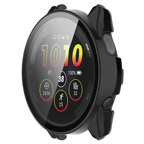 För Garmin Forerunner 265S Repskydd PC Klockfodral med Härdat Glas Skärmskydd - (FCC)