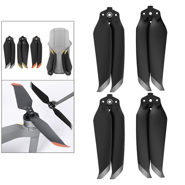 DJI Mavic Air 2S Lav-Støj Propeller 2 Par Sølv