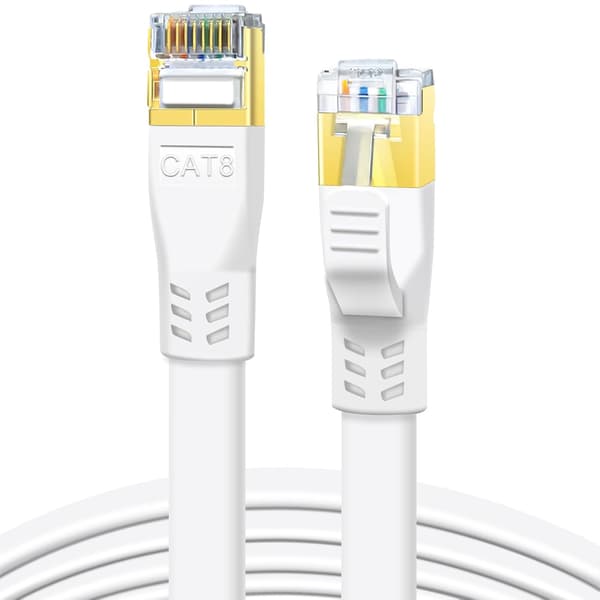 Nopea CAT8 Ethernet-kaapeli 5m 40Gbps 2000MHz kullattu RJ45[C]
