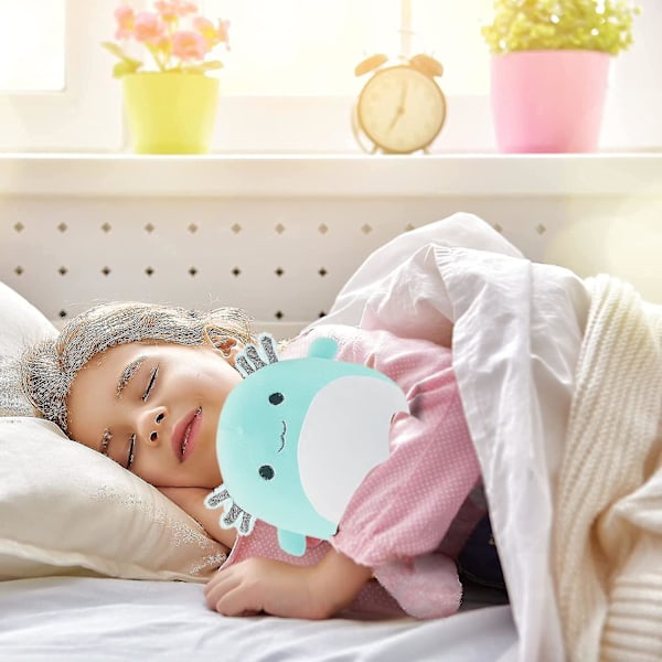 Axolotl plysch, söt Axolotl gosedjur Snuggle Hugging Axolotl plysch Supermjuk Axolotl kudde Ländryggskudde Födelsedag[C]