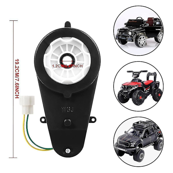 24V Barn Ride On Bil Växellåda 24V 40000RPM Motor 2st Elektriska Motorväxellådor Motorcyklar Hög Hastighet