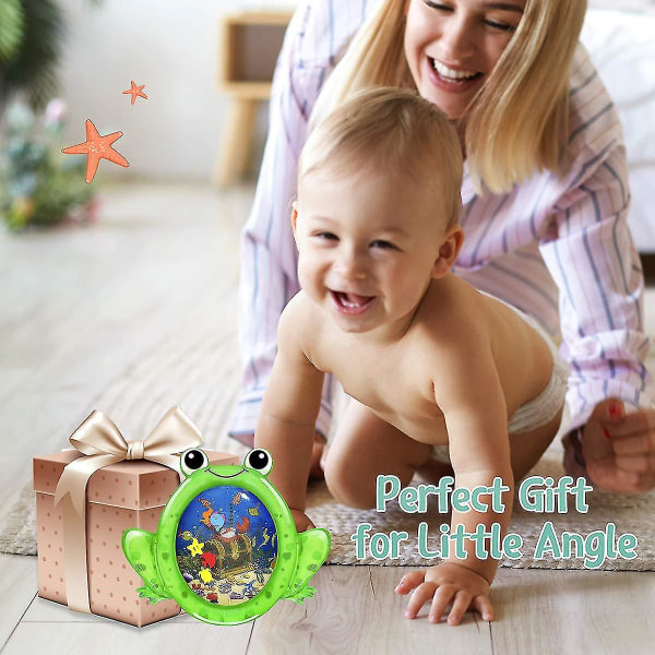 Tummy Time vattenmatta Uppblåsbar lekmatta Perfekt sensoriska leksaker för baby