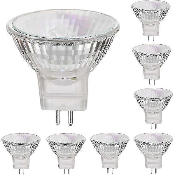 12V 20W Halogenlampor GU4 Spotbas 2800K Varmvit, Dimbar, 8-pack