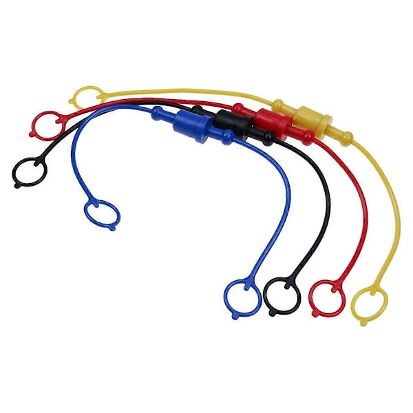 4 Sæt Hydrauliske Hurtigkoblings Han-Støvkapsel og Hun-Stikdæksel, Gummi Støvkapsler/Stik (-A 1/2Tommer