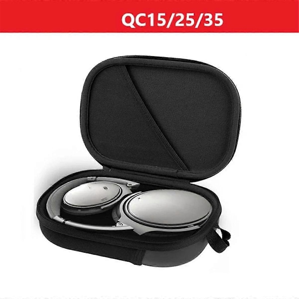 Skyddande Förvaringsboxväska för QC20 QC25 QC30 QC35 QC45 Hörlurar Hård EVA Bärväska Black