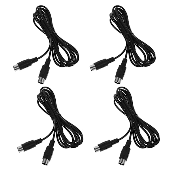 4 stk. MIDI-kabel MIDI Han til Han Kabel Musikinstrument Linje 5-polet MIDI-kabel