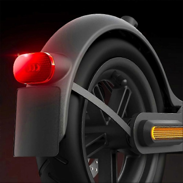 Bagskærm Baglygte til Ninebot Max G30 Elektrisk Scooter Bag LED Lys Advarselslampe (FCC)