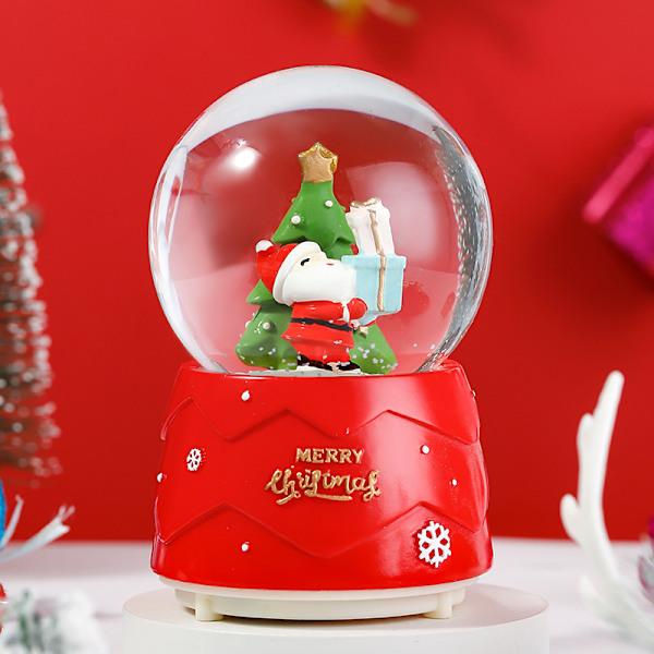 Christmas fantasy crystal ball ornaments music box music box little girl children's birthday gift