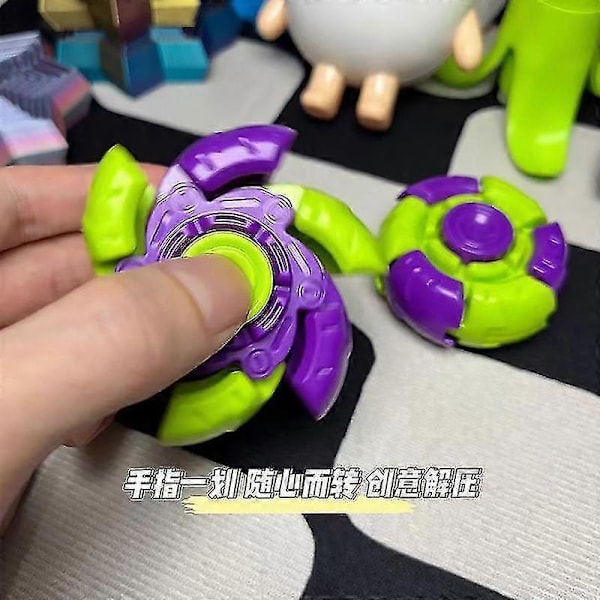 Fidget spinner gravity radise serie top bærbar dekompressionslegetøj deformationslegetøj (C)
