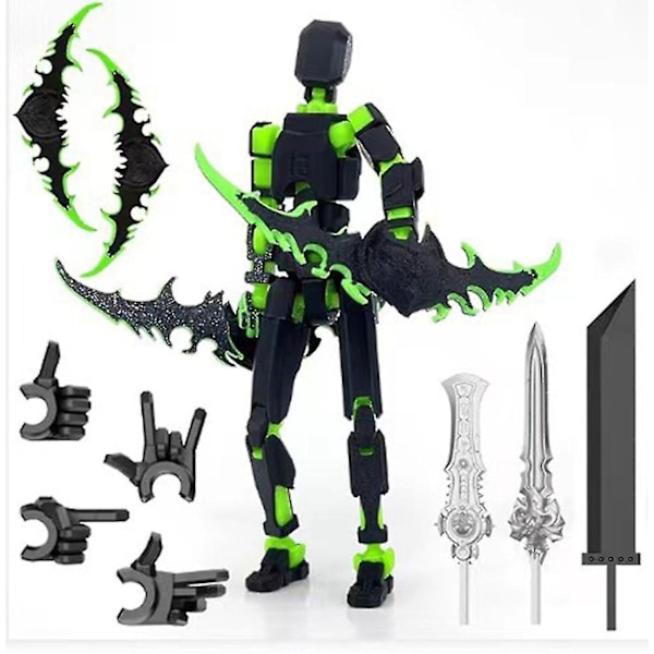 T13 Actionfigur Titan 13 Actionfigur Robot Actionfigur 3D-tryckt Action[C]