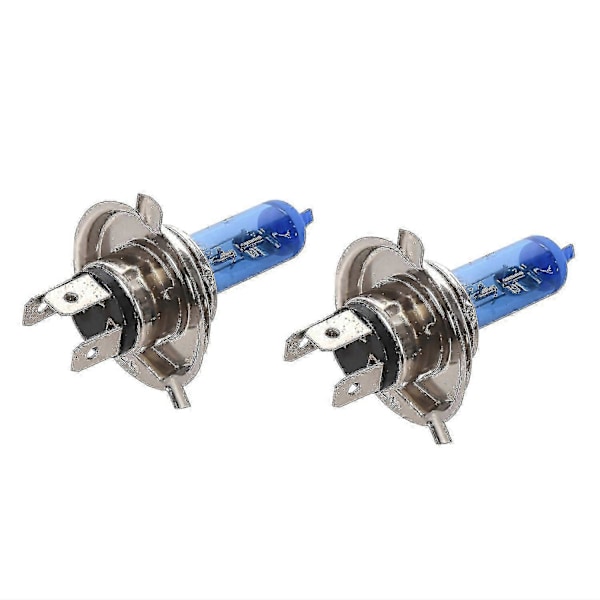 2 st H4 100w 6000k Vita Xenon Hid Halogen Bilstrålkastarlampor (C)
