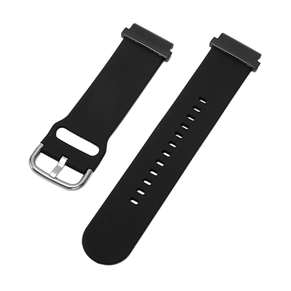 Udskiftningsarmbånd 20mm Vandafvisende Blødt Hurtigudløsning Silikon Urrem til Garmin Fenix 7S Sort[C]