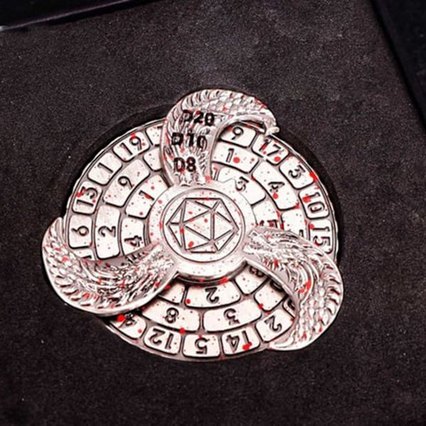 7-i-1 Metal Fingertip Gyro D&D Terninger til Dungeons and Dragons Spinner Terninger Ny[C]
