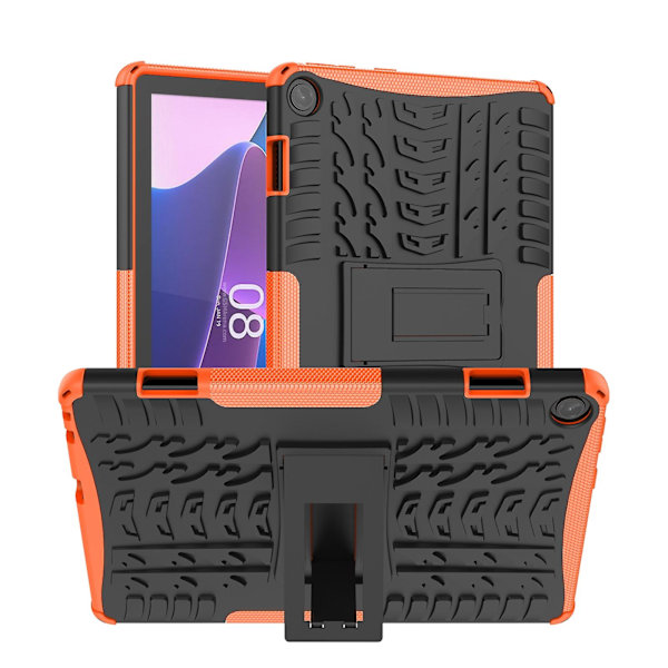 Däcktexturerat TPU+PC-fodral för Lenovo Tab M10 3:e generationen Mavi Orange