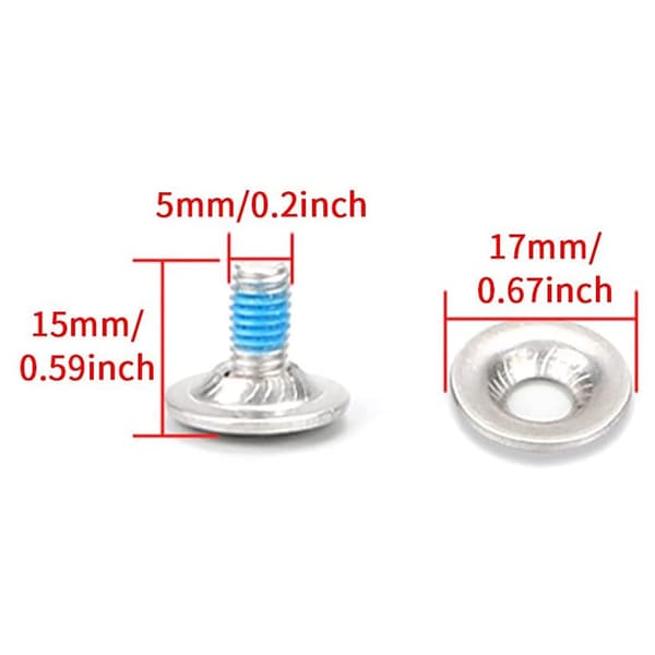 Snowboardbinding skruesæt til reparation og udskiftning