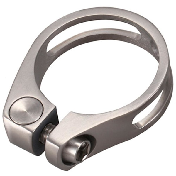 Titanium Legering Saddelpindsklemme 31,8mm Cykel Saddelrørsklemme Hulrørsklemme til 27,2mm Rør