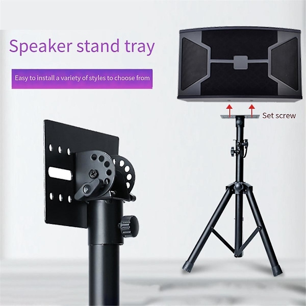 Roterbar 35mm Metallfäste Tripod Stativ DJ Högtalarstativ Adapter Topplock Roterbar DJ Högtalarstativ Adapter Topplock