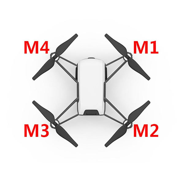 4 st för Tello Motor 8520 Borstad Motor Ersättningsreparation Del för TELLO RYZE Tello Drone RC Quadc