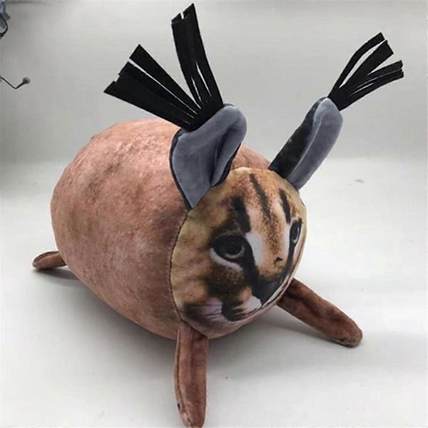 Floppa Plys 8 tommer Caracal Pude Kat Udstoppet Dyr Plys Legetøj floppa