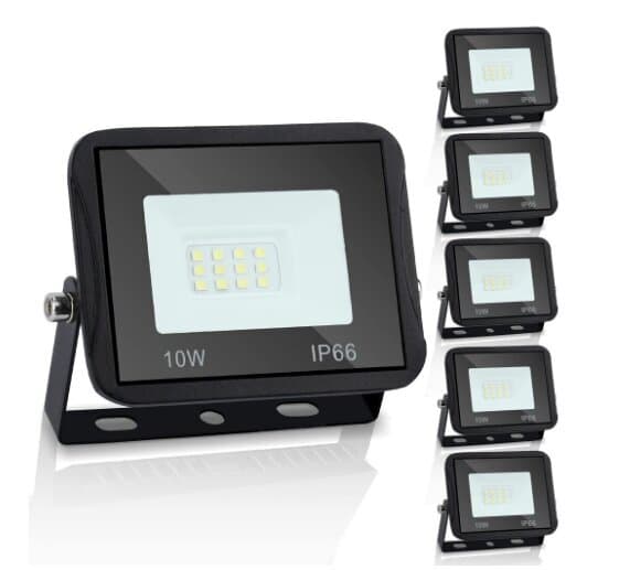 LED Ulkovalo 10W Musta