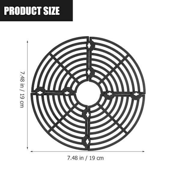 2 stk. Plantepotgitter Plantepotdæksler Blomsterpottedæksler Blomsterdæk Jordbeskyttere