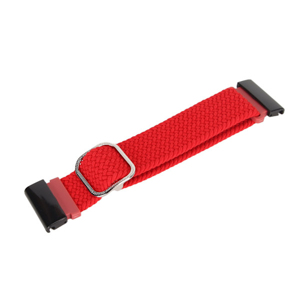 22mm flätad klockarmband 26mm spänne justerat stretchigt spänne stängning flätad ersättningsrem för Fenix 7X röd[C]