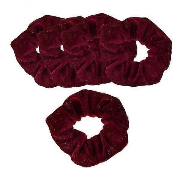 2x Sæt med 5 Hårelastikker Velour Elastisk Hårbånd Hårtilbehør