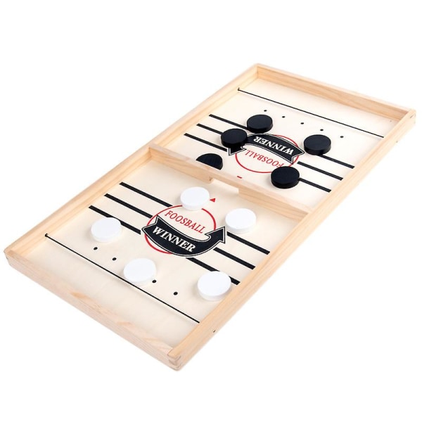 Snabbt Sling Puck Game - Bordsbord Battle Ice Hockey Game för familjen roligt och underhållning Small chessboard