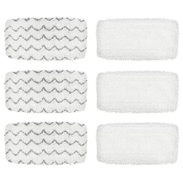 Steam Mop Pad för Bissell PowerFresh Vac & Steam 2747A, 1132 1543 1632 1652 Symphony Vacuum and Steam Mop Series, 6-pack As shown
