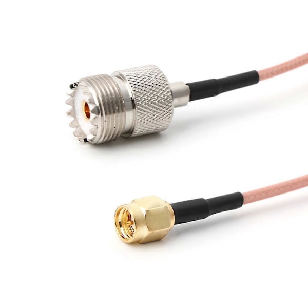 RG316 Kabel Jumper Pigtail UHF SO239 Hona PL259 till SMA Hane Kontakt Krympadapter I6(FCC)