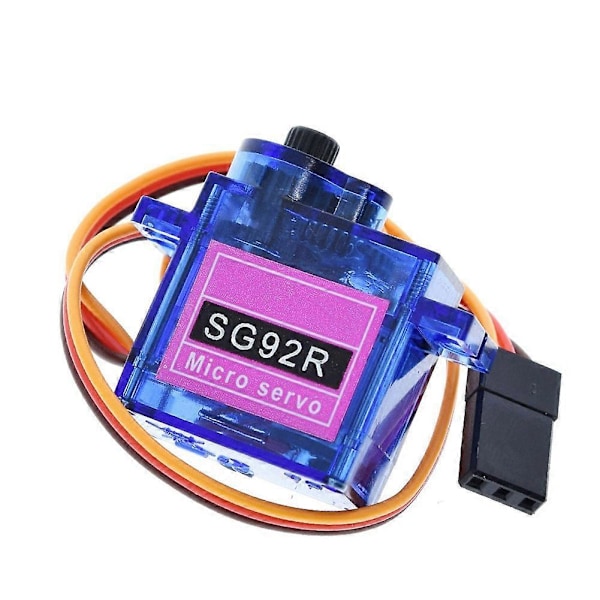 5 st SG92R 9G Mini Servo 9G 2.5Kg för RC Flygplan Helikopter Kontroller Bil Båt för Blue