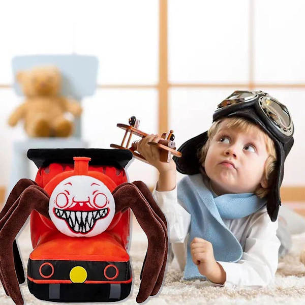 Choo Choo Charles Plys Cho Cho Charles Spider Train Plysdukke Choo Choo Train Plyslegetøj Spider Fyldt Dyr til Fans Børnefødselsdagsgave (Farve-A)