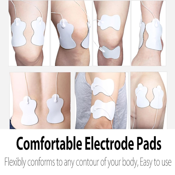 12 st Elektroterapi Långlivade Pads Ersättnings-Elektrod Pads - Premium Självhäftande Återanvändbara Massage Ersättnings Gel Pads Omron Massageapparater