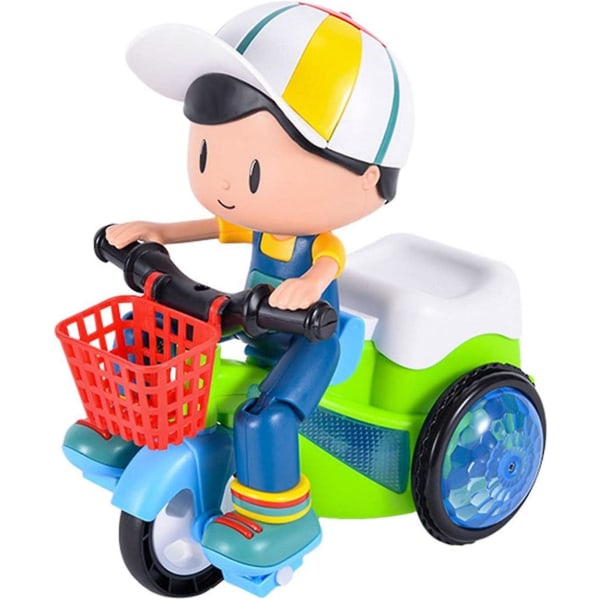 Mini Stunt Car Trehjuling leksak - elektrisk tecknad bil leksak - Pojkar och flickor modellering trehjulig motorcykel 1