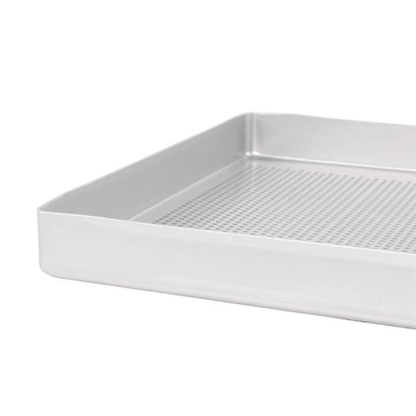 Kvadratisk Bakplåt i Aluminiumlegering, Icke-klibbig, Perforerad, för Kakor, Cookies, Ugnsbakning -ZZY