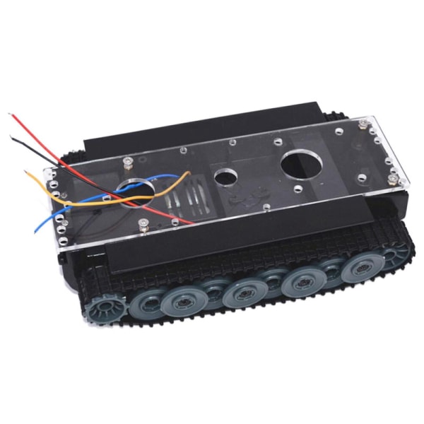Sn8300 Tank Car Chassis Kit Gör själv utbildning Elektronisk Robotics Kit 130 Motor Black