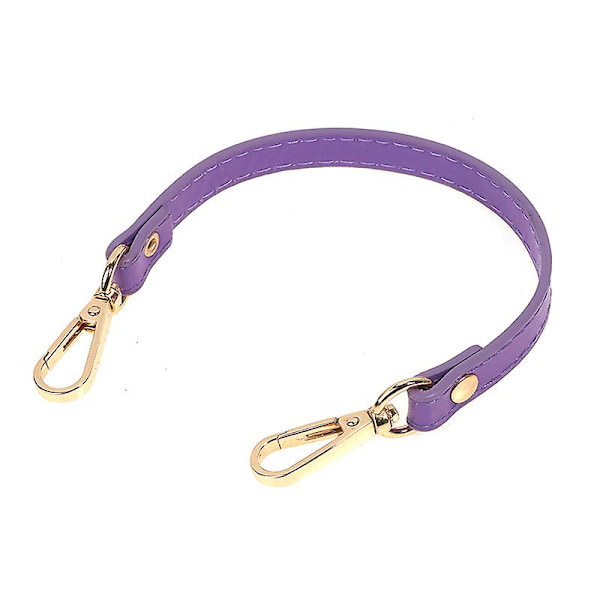 28cm Håndtaske Rem Læderhåndtag Pungrem Håndtasker Bælterem Taske Tilbehør Purple
