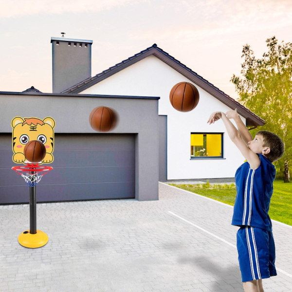 Roliga leksaker Set Stativ Justera höjder 39,4 tum Max med basket inomhus utomhus för barn A